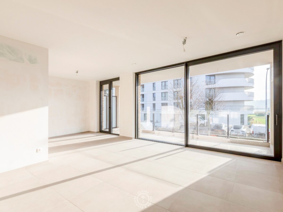 Nieuwbouwappartement met 1 slaapkamer en zicht op de Schelde