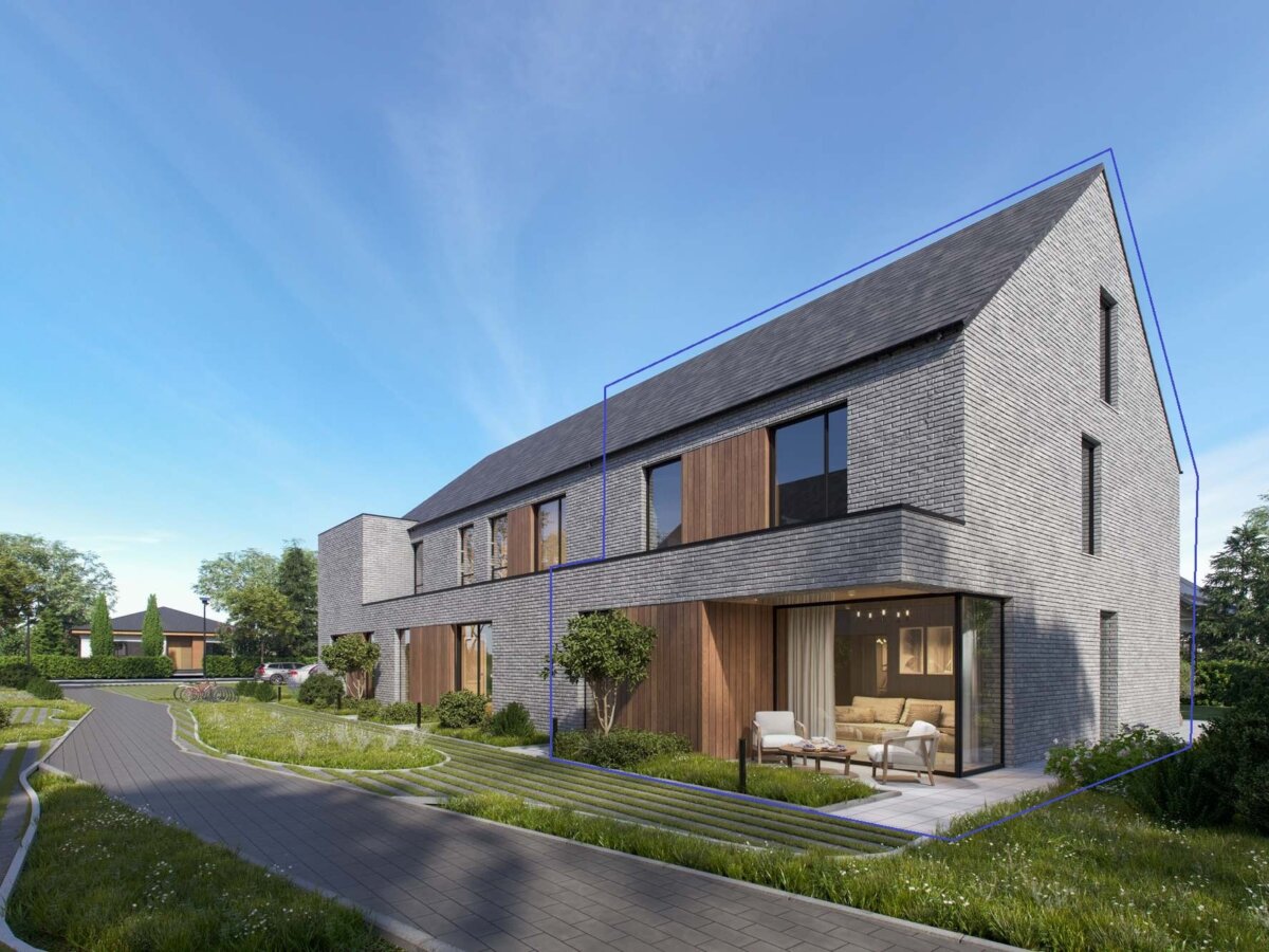 Moderne en energiezuinige nieuwbouwwoning aan de rand van de stad