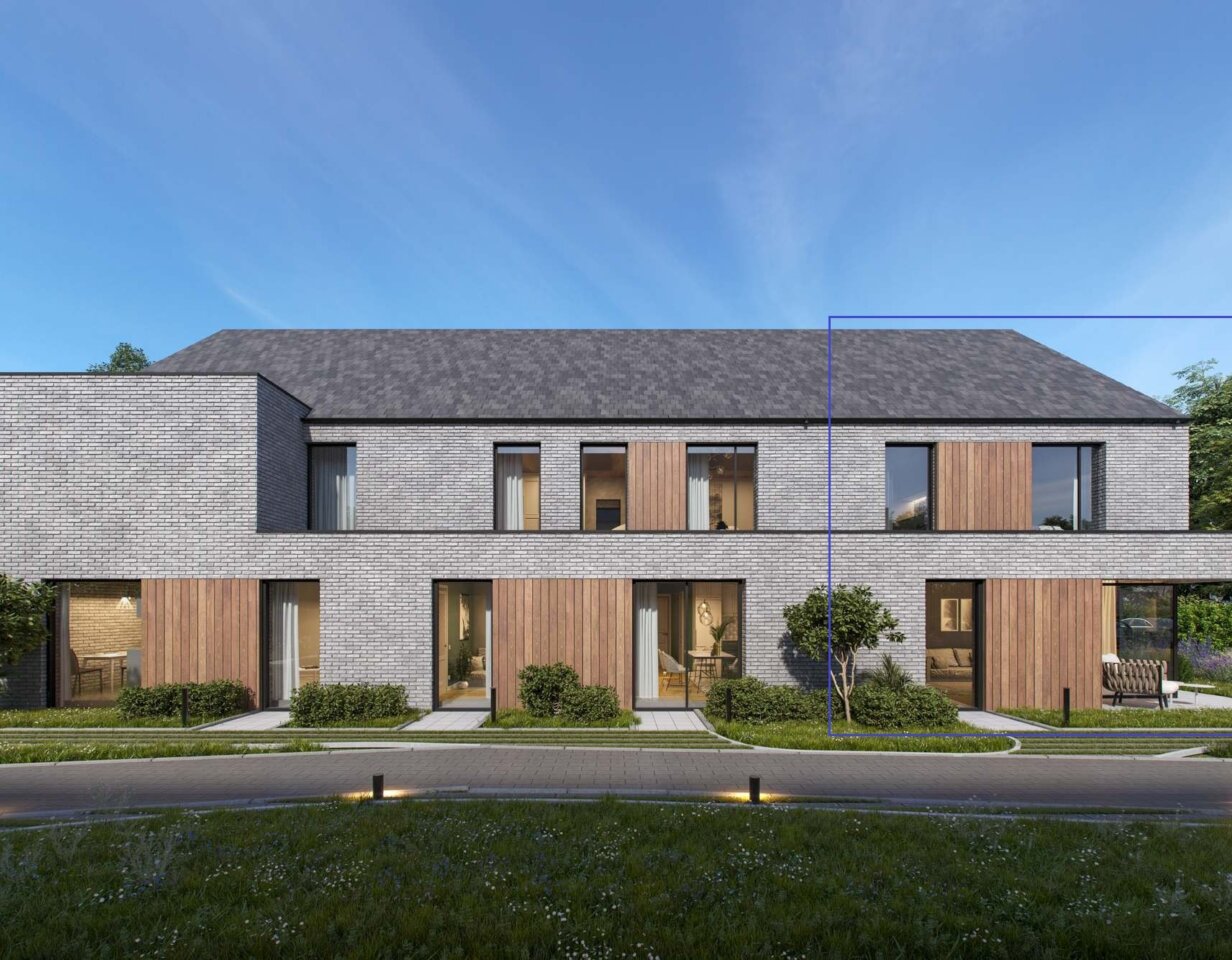 Moderne en energiezuinige nieuwbouwwoning aan de rand van de stad