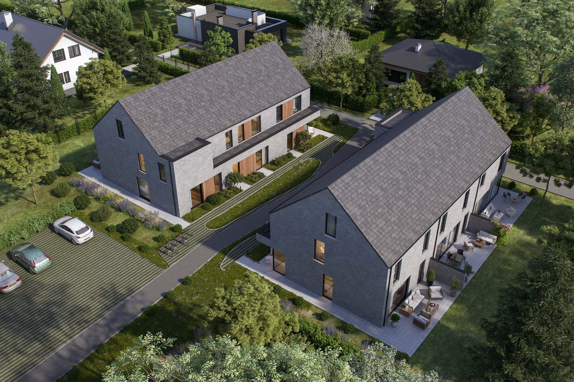 Moderne en energiezuinige nieuwbouwwoning aan de rand van de stad