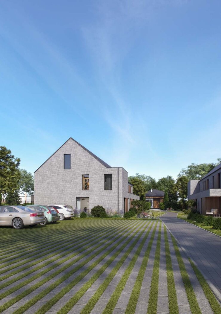 Moderne en energiezuinige nieuwbouwwoning aan de rand van de stad