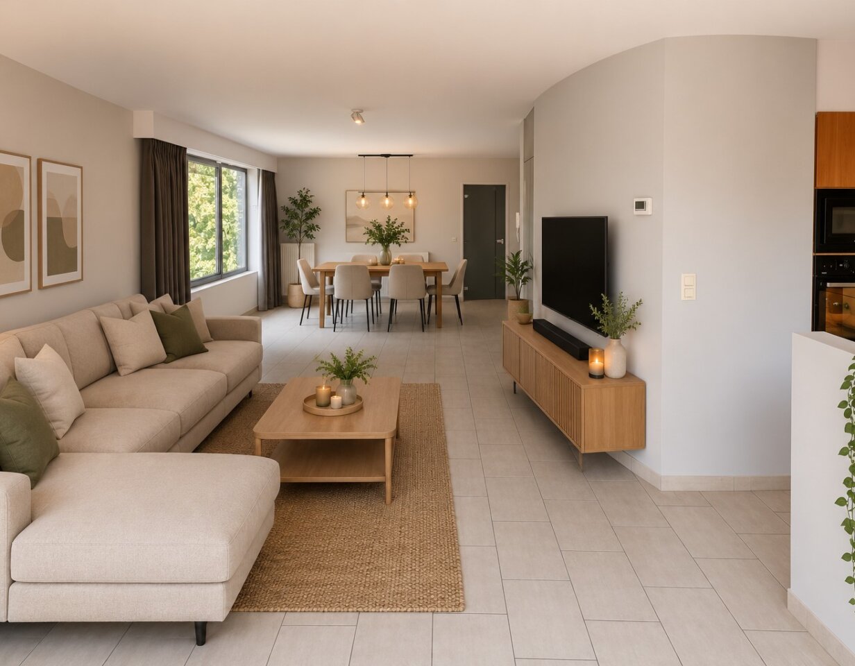 Ruim appartement met drie slaapkamers en zonnig terras