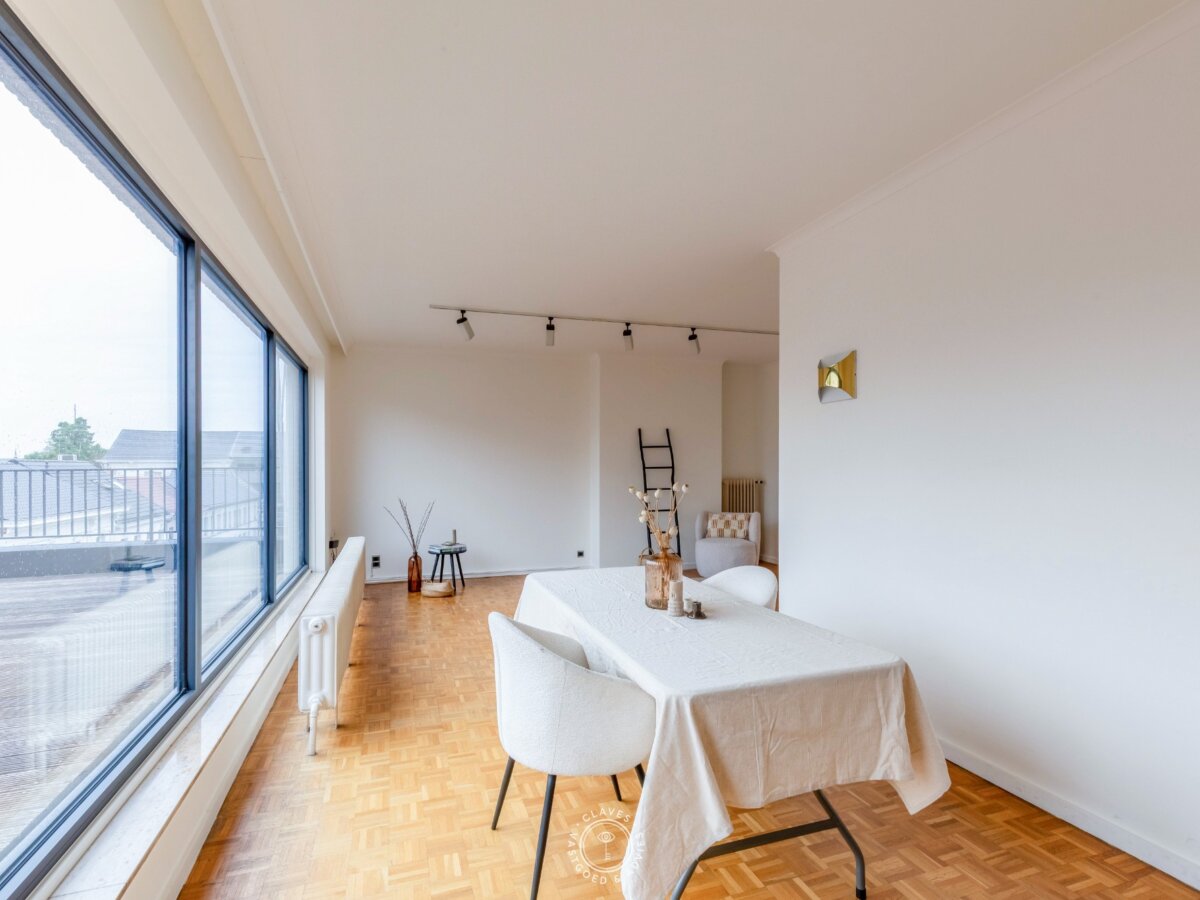 Dakappartement met ruim zuidgericht terras in centrum Sint-Niklaas