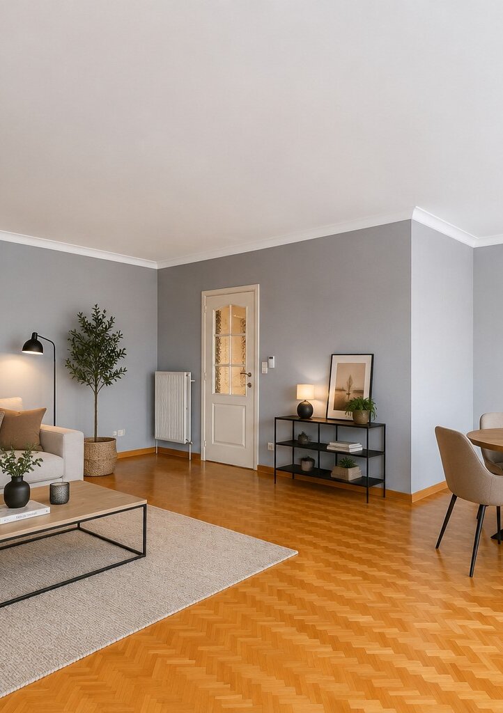 Centraal gelegen appartement met drie slaapkamers en veel lichtinval