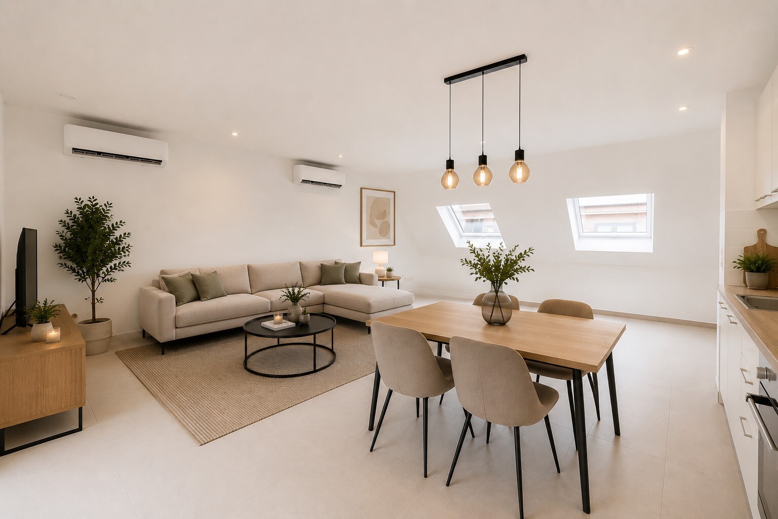 Zeer ruim twee slaapkamer appartement met een label A