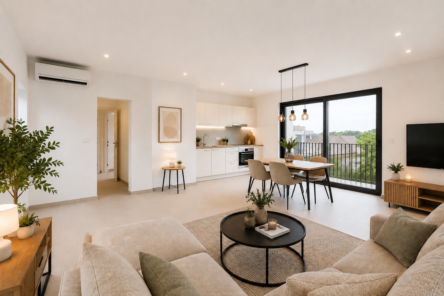 Zeer ruim twee slaapkamer appartement met een label A