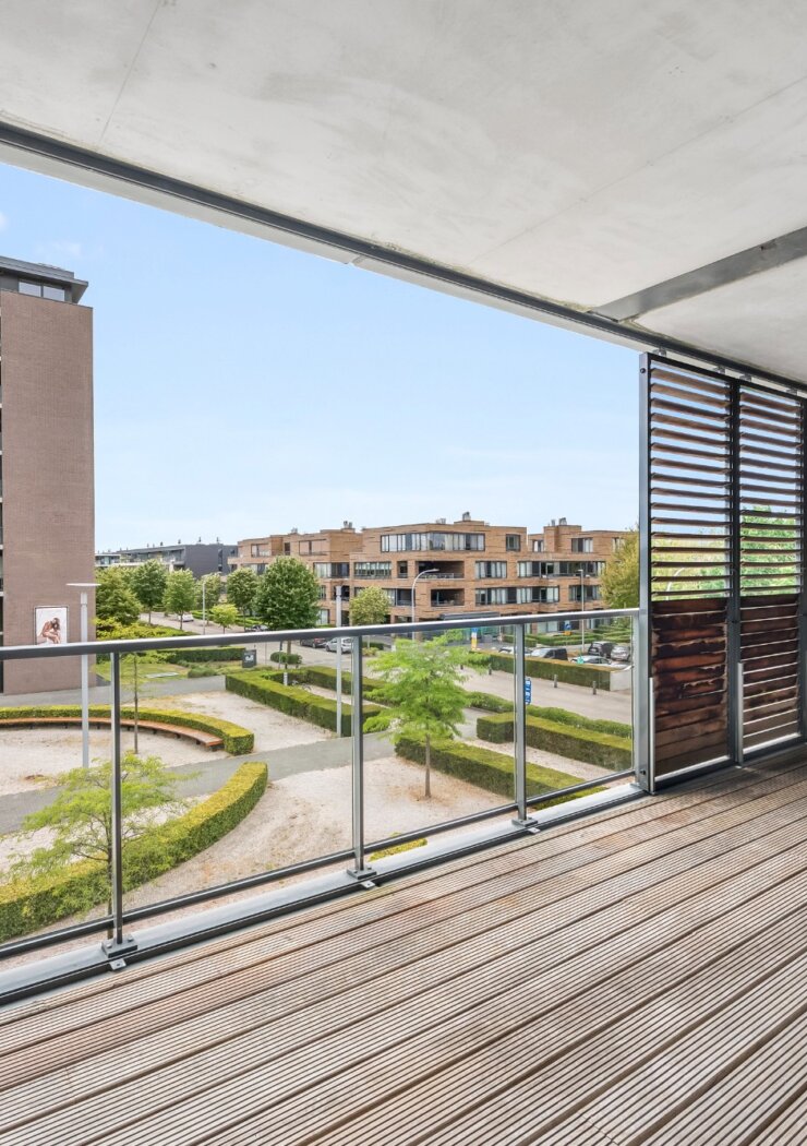 Lichtrijk appartement met Schelde-zicht, 2 slaapkamers en 2 parkeerplaatsen aan het Georges Van Dammeplein in Temse