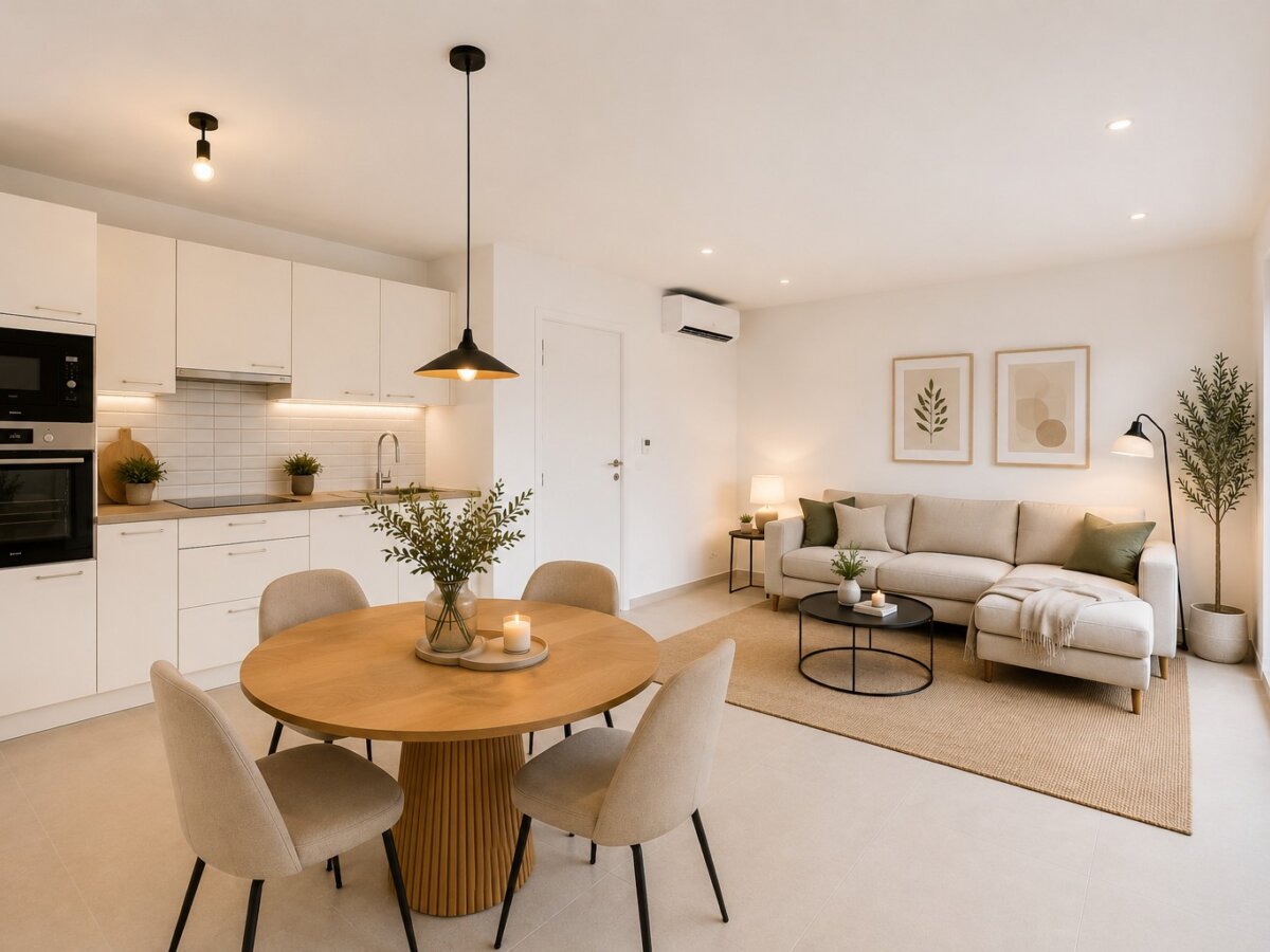 Energetisch gerenoveerd tweeslaapkamer appartement met zeer royaal terras