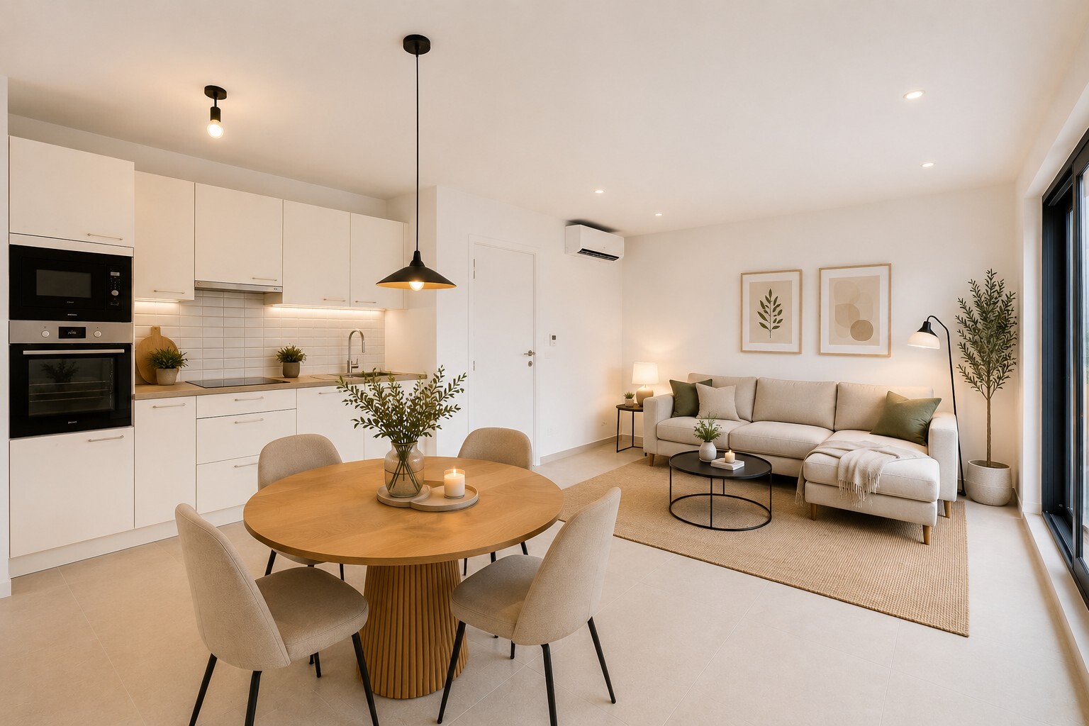 Energetisch gerenoveerd tweeslaapkamer appartement met zeer royaal terras