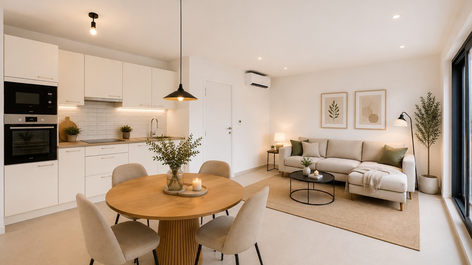 Energetisch gerenoveerd tweeslaapkamer appartement met zeer royaal terras