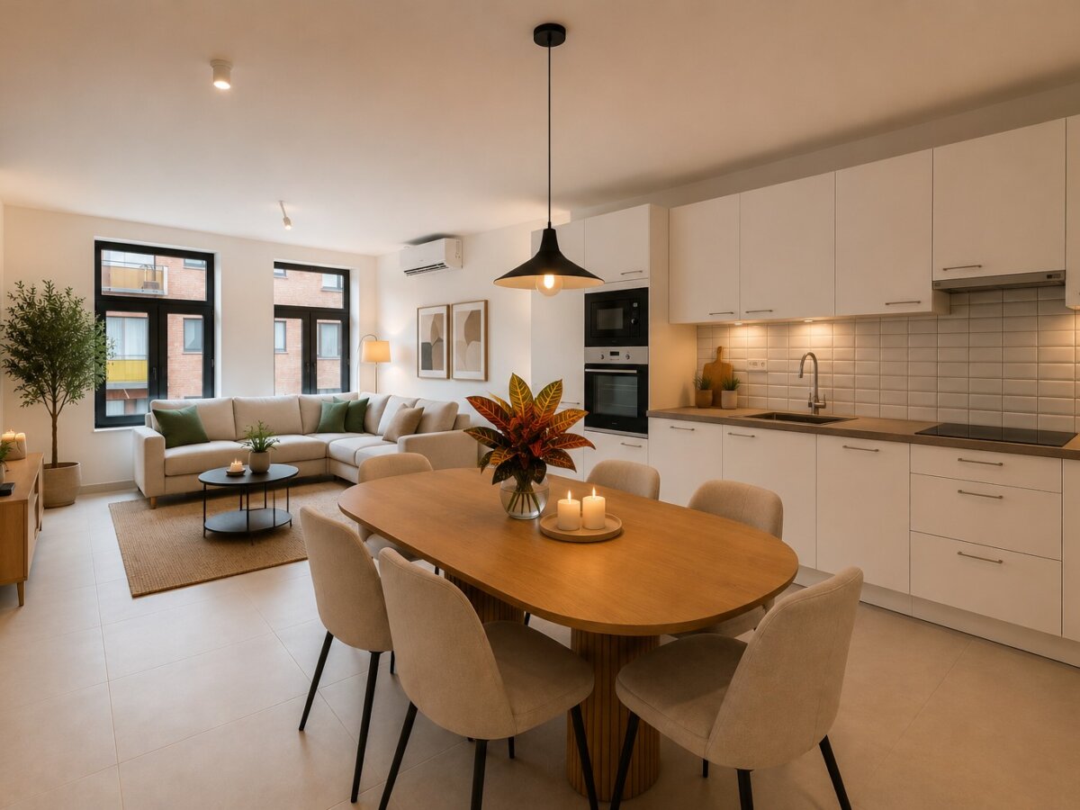 Gerenoveerd appartement met A-label in het hartje van Lokeren