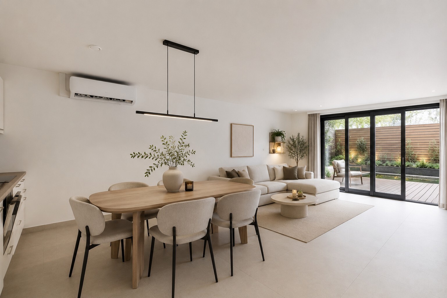 Ingrijpende energetische renovatie: gelijkvloers appartement met een zonnig terras aan 2%