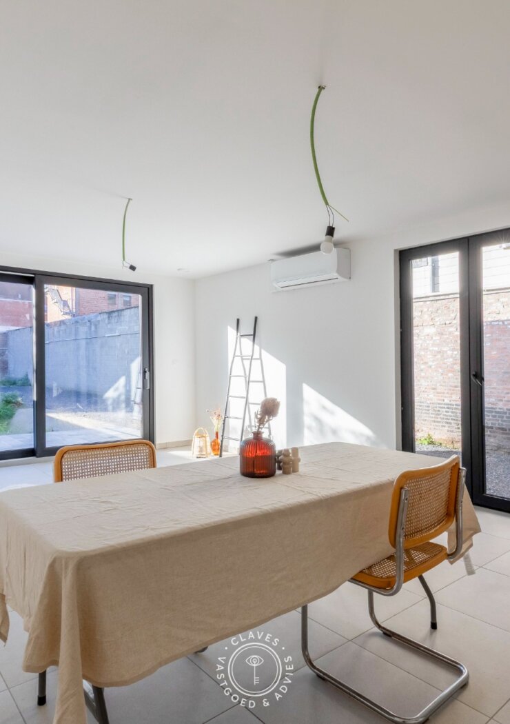 Ingrijpende energetische renovatie: gelijkvloers appartement met een zonnig terras aan 2%